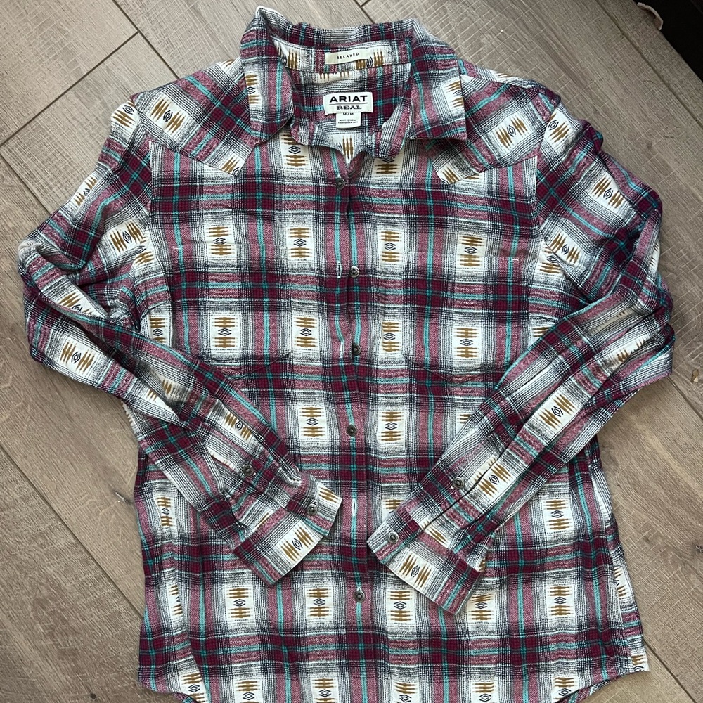 Ariat Plaid Button-Up Shirt